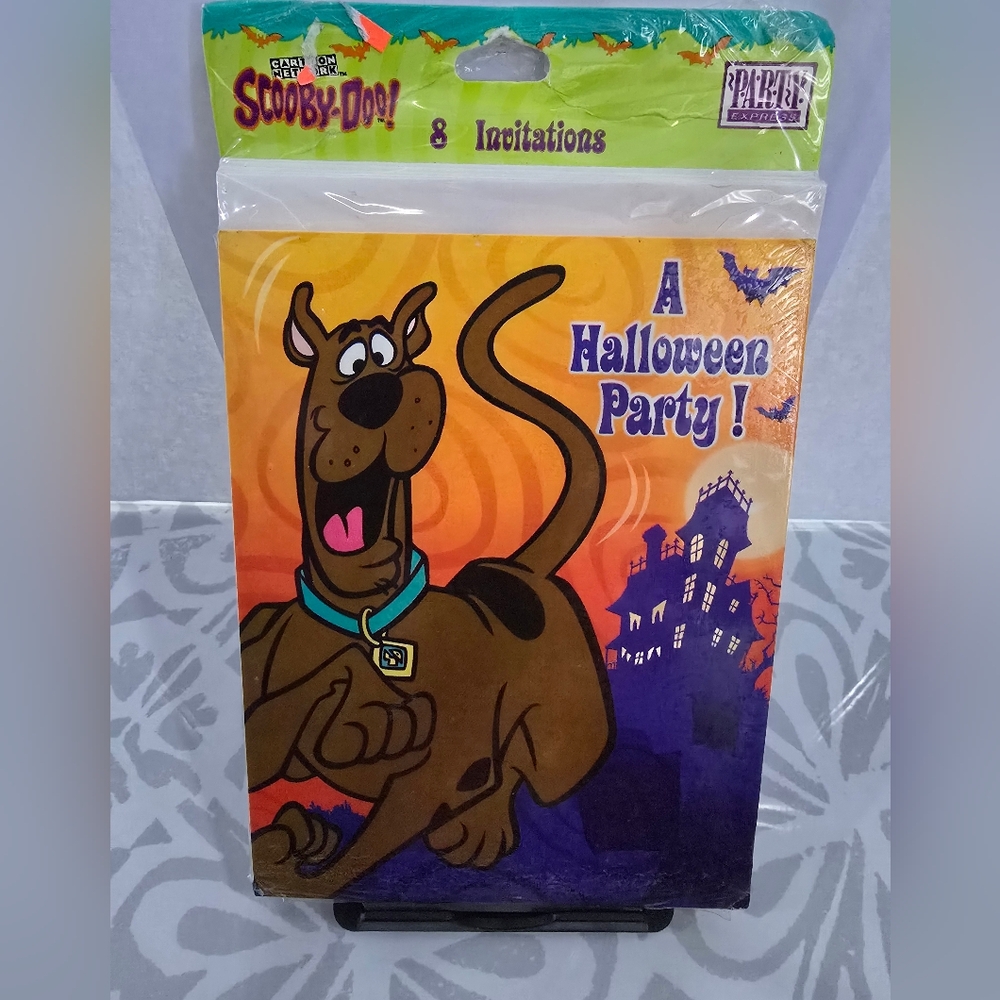 New Scooby-Doo Halloween Party Invitations (Set of 8) Old Stock